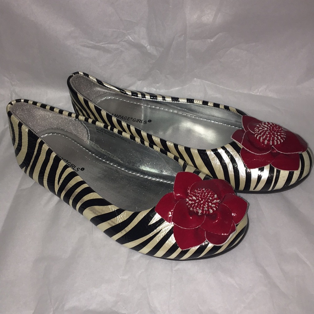 New Rampage zebra flats